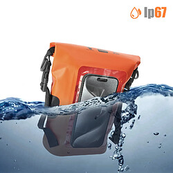 Acheter Sac étanche Capacité 2L Poche Smartphone Tactile Bandoulière Swissten Orange