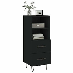 Avis Maison Chic Buffet,Meuble de Rangement,commode pour salon,Cuisine Noir 34,5x34x90 cm Bois d'ingénierie -MN34485