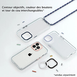 RHINOSHIELD Clear Compatible avec [iPhone 14 Pro Max] Résiste au jaunissement, Haute Transparence, Coque de Protection Personnalisable Clear - Contour objectifs Photo Noir pas cher