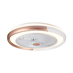 Universal Lampe ventilateur de plafond de 50cm, 220V LED 36W dimmer en continu 3 vitesses dimmer bulles télécommande silencieuse lampe ventilateur de plafond, or