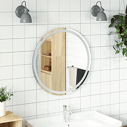 vidaXL Miroir de salle de bain à LED 70 cm rond 