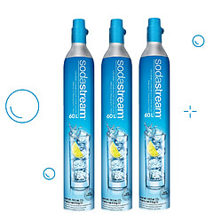 Lot de 3 cylindres de recharge de gaz co2 60l pour machine à gazéifier - 3 x cylindre gaz - SODASTREAM