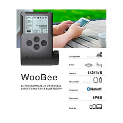 Programmateur d'arrosage à pile bluetooth 1 station - woobee-1 - SOLEM