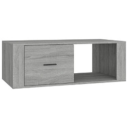 Maison Chic Tabls basse,Table Console pour salon Sonoma gris 100x50,5x35 cm Bois d'ingénierie -MN74180