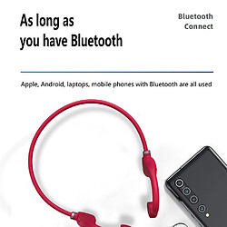 Universal Nouveaux écouteurs à conduction osseuse, oreilles ouvertes, écouteurs Bluetooth, microphones, longues périodes d'attente, bouchons d'oreille, écouteurs Bluetooth.