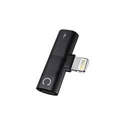 Appbot Link Adaptateur Lightning 8 Pins mâle vers deux femelle (Charge et ecouteur) Noir