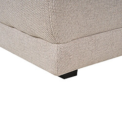 Acheter Beliani Ottoman en tissu beige TORPO