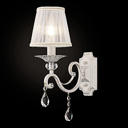 MAYTONI Applique Bougie Blanche avec Or et Cristal, 1 Lumière, E14 