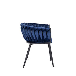 Avis Vivaldi Chaise EMPOLI Bleu Marine Velours