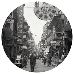 WallArt Papier peint cercle Hong Kong the Old Days 190 cm