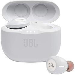 JBL TUNE 125TWS – Écouteurs intra-auriculaires sans fil – Bluetooth – Autonomie jusqu'à 32 heures avec l'étui de recharge(Blanc) 