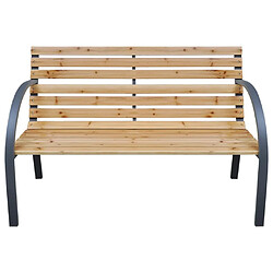 Maison Chic Banc de jardin | Banquette de jardin | Chaise Relax 112 cm Bois de sapin massif -MN20861