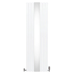 Monstershop Radiateur Plat avec Miroir & Valves - 1800mm x 565mm – Blanc