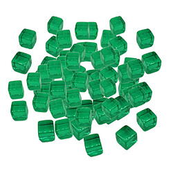 100pcs 10mm jeux de société cube colorés dés pour la partie KTV jouets verts