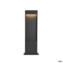 Borne extérieur SLV FLATT 65 anthracite avec LED intégrée pour éclairage extérieur, Hauteur 65 cm