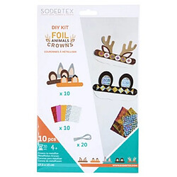 Sodertex pack couronnes a metaliser foil animals crowns 