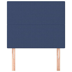 Avis Maison Chic Lot de 2 Têtes de lit design Bleu pour chambre - Décoration de lit 100x5x78/88 cm Tissu -MN41390