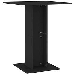 vidaXL Table de bistro Noir 60x60x75 cm Bois d'ingénierie