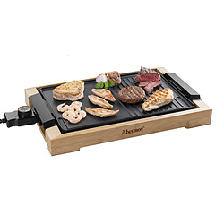 Plancha gril électrique 2000w 47x26cm noir - AG2000BB - BESTRON