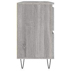 vidaXL Armoire salle de bain sonoma gris 80x33x60 cm bois d'ingénierie pas cher