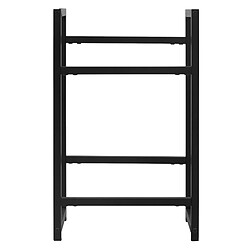 Étagère pour caisses de boissons 2 caisses 47x31x75,5 cm Anthracite en métal ML-Design