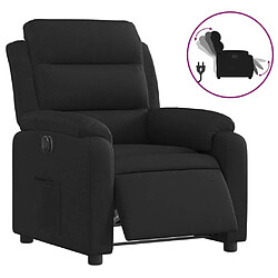 Maison Chic Fauteuil Relax pour salon, Fauteuil inclinable électrique Noir Tissu -GKD92223