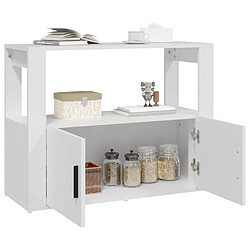 Acheter vidaXL Buffet Blanc 80x30x60 cm Bois d'ingénierie