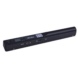 Scanner de documents PDF JPG 900DPI Portable Portable Portable Ecran LCD Noir