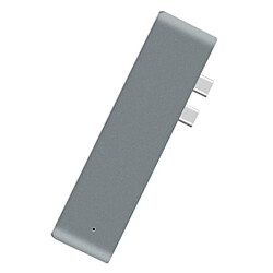 Universal C USB 3.1 à USB C HDMI Adapter 7 dans 1 Hub Splitter pour Apple Notebook (gris) 