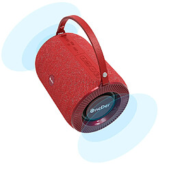 Avis Wewoo Enceinte Bluetooth Haut-parleur sans fil portatif d'extérieur Oneder V3prise en charge des cartes mains libres et FM & TF et clé USB / AUX Rouge