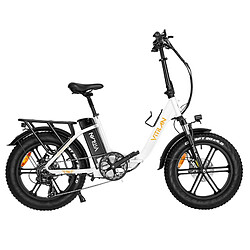 Vitilan U7 2.0 Vélo électrique pliable, gros pneu 20 * 4,0 pouces, 750 W, 48 V 20 Ah – Blanc