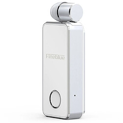 Wewoo Écouteur Bluetooth FineBlue F2 Pro V5.0 sans fil mains libres alerte vibrante clip blanc 