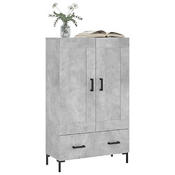 Avis Maison Chic Buffet,Meuble de Rangement,commode pour salon,Cuisine gris béton 69,5x31x115 cm bois d'ingénierie -MN68914