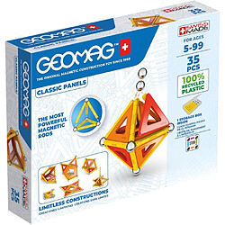 Geomag Classic Panels Jeu a aimant 35 pcs Oranges et Rouges