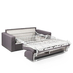 Acheter Inside 75 Canapé convertible MIDNIGHT EXPRESS 140cm matelas 16cm neo gris silver