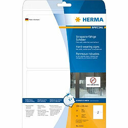 Herma 8333 Panneaux robustes film plastifié 190 x 135 A4 LaserCopy 50 pièces Blanc