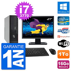 PC Fujitsu E910 DT Ecran 27" Intel i7-3770 RAM 16Go Disque 1To Windows 10 Wifi - Occasion