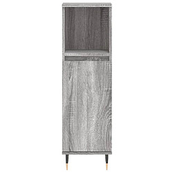 Acheter vidaXL Armoire salle de bain sonoma gris 30x30x100 cm