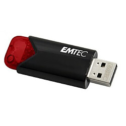 Emtec Click Easy lecteur USB flash 256 Go USB Type-A 3.2 Gen 1 (3.1 Gen 1) Noir, Rouge