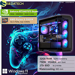 Sedatech PC Gamer • AMD Ryzen 9 5900X • RTX4070Ti Super • 32 Go RAM • 2To SSD M.2 • Windows 11