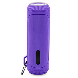 Yonis Enceinte Bluetooth Étanche TWS Avec Lampe SOS Enceinte Bluetooth Étanche Extérieure Avec Poignée Mousqueton et Lampe SOS Autonomie 7h Violet YONIS