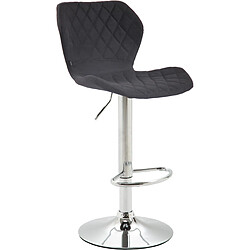 Non Tabouret de bar tissu liège chrome 