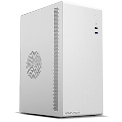 Advance Chassis, Boitier PC OPTIMA SERIES Silver en métal, compatible mATX / mITX