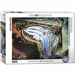 EuroGraphics Soft Watch At Moment of First Explosion (Melting Clock) par Salvador Dali Puzzle 1000 pièces Noir 