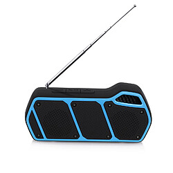 Yonis Enceinte Bluetooth Portable Outdoor Support Appel Mains-Libres Carte TF FM Enceinte Bluetooth Portable TWS FM USB TF Autonomie 5h Son Puissant 6W Noir YONIS