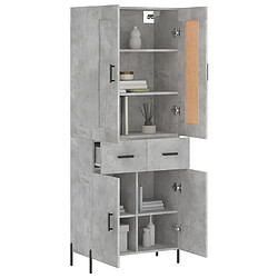 Avis Maison Chic Buffet,Meuble de Rangement,commode pour salon,Cuisine Gris béton 69,5x34x180 cm Bois d'ingénierie -MN94210