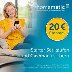 Homematic IP Smart Home Starter Kit d'ombrage - Contrôle Intelligent des Volets roulants et auvents, également Via Application Gratuite, 158143A0