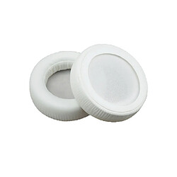 LUUCOZK Cache-oreilles élastique en similicuir - Coussinets d'oreille anti-poussière pour casqueATH-SJ33/SJ55/ES7/ESW9-Blanc 