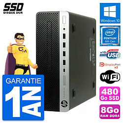 PC HP ProDesk 600 G3 SFF Intel Pentium G4400 RAM 8Go SSD 480Go Windows 10 Wifi · Occasion 