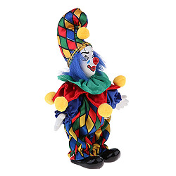 Acheter Poupée en porcelaine de clown drôle de 6 pouces en cadeau d'artisanat de costume coloré accs # 3